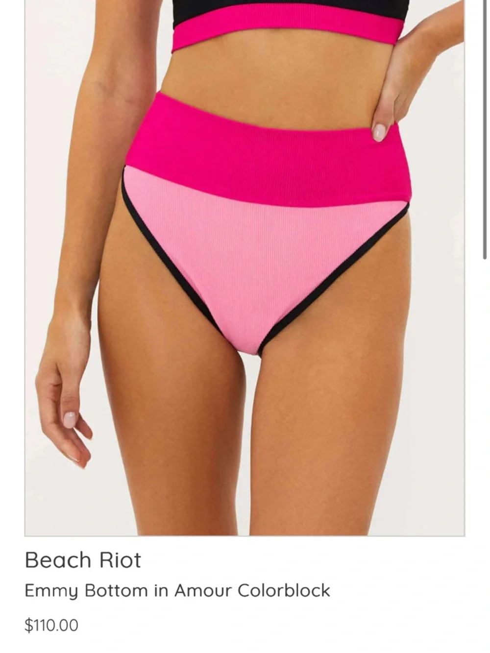 BEACH RIOT ❤️🔥 HIGH WAIST EMMY BOTTOMS NWT SIZE SMALL - Picture 3 of 9
